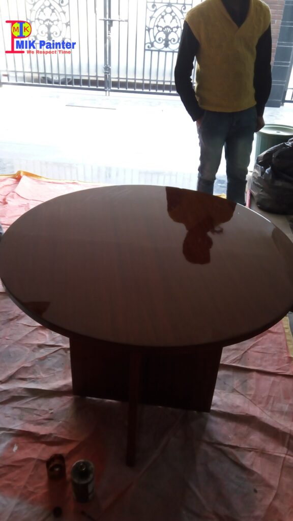 Wooden Table PU High Gloss Polish